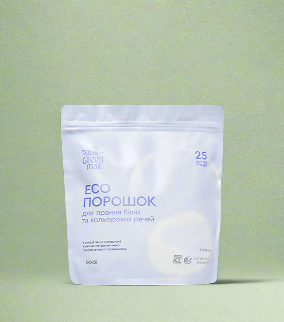 ЕКОПОРОШОК ДЛЯ ПРАННЯ БІЛИХ ТА КОЛЬОРОВИХ РЕЧЕЙ від CHOICE