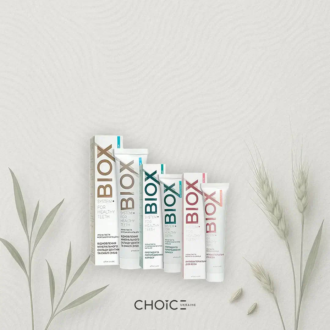 Здоров’я зубів BIOX – натуральні зубні пасти для емалі та ясен