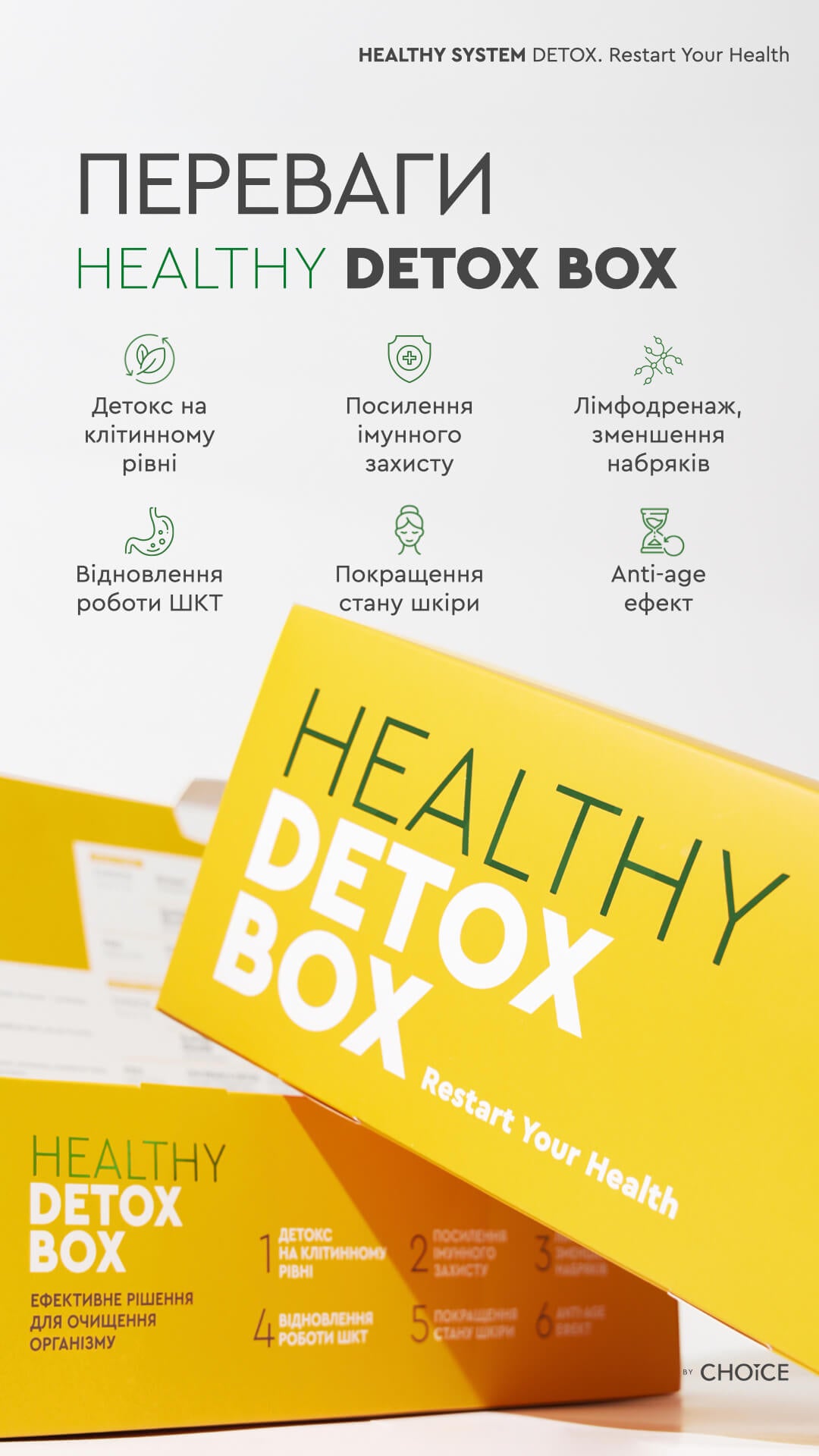 Глибока детоксикація організму — HEALTHY DETOX BOX