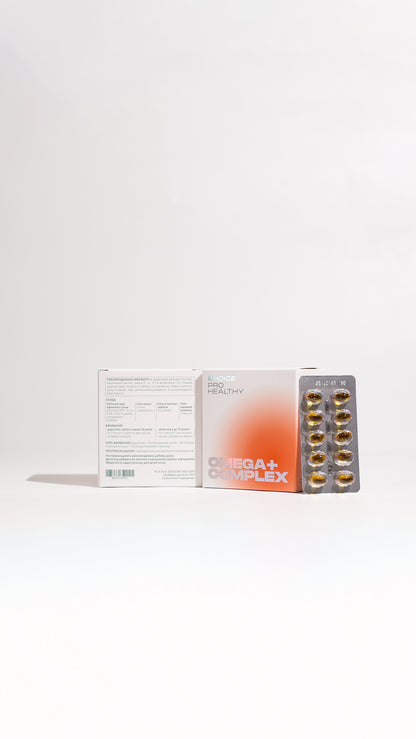Omega Complex+ — омега-3-6-9 комплекс для підтримки серця, мозку та імунітету
