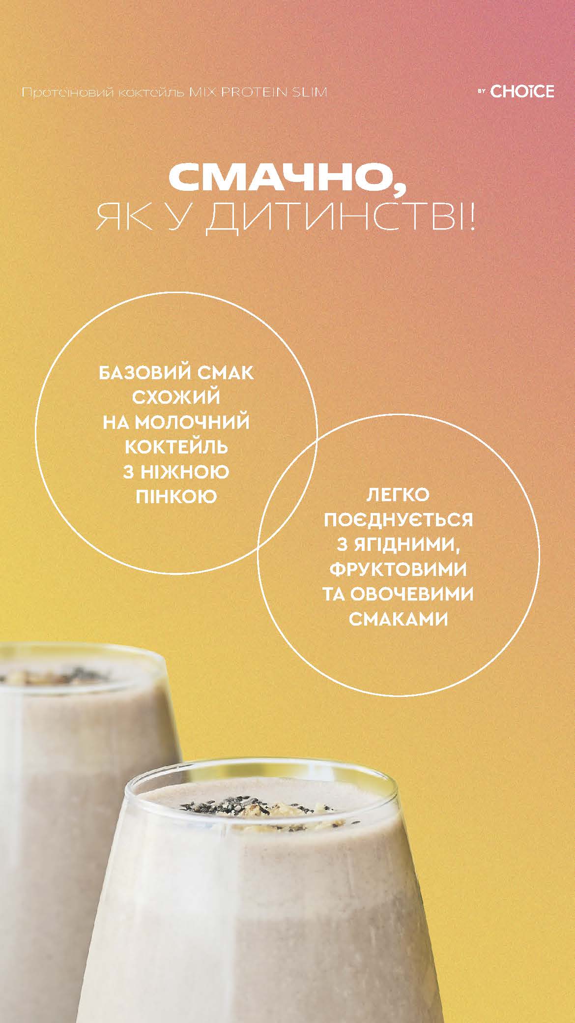 Коктейль Mix protein control - заміна вечері